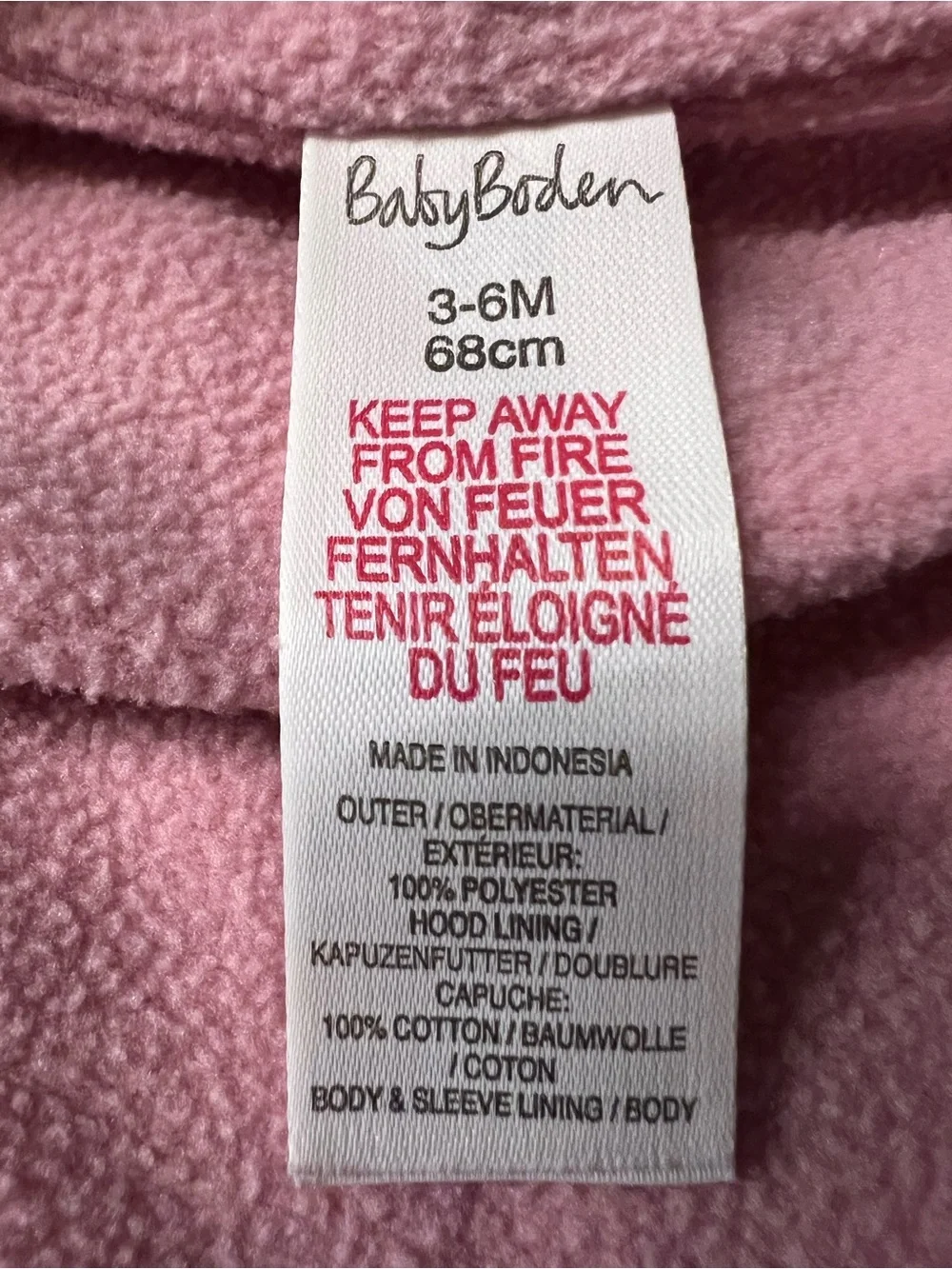 Baby Boden Floral Multi-Color Fleece-Lined Quilted Hooded Coat